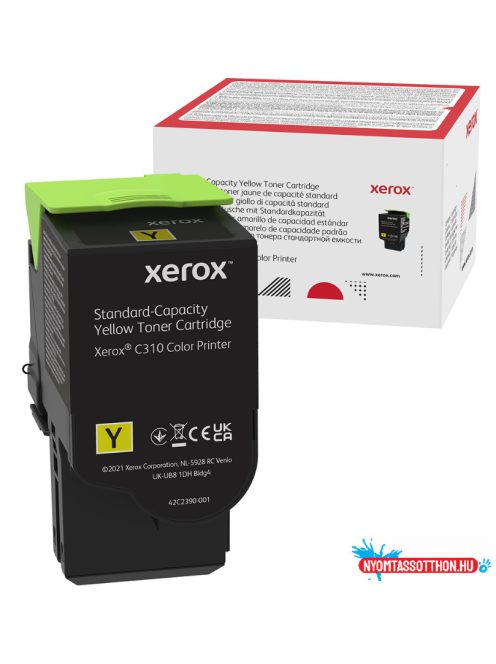Xerox C310,C315 toner Yellow 2000 oldalra (Eredeti)