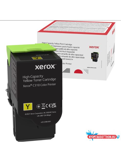 Xerox C310,C315 toner Yellow 5500 oldalra (Eredeti)
