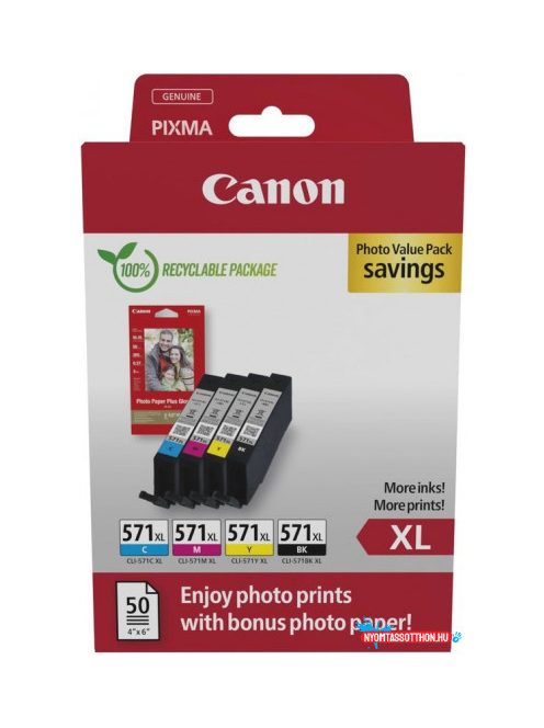 Canon CL-571XL Tintapatron Multipack Photo 4x11 ml