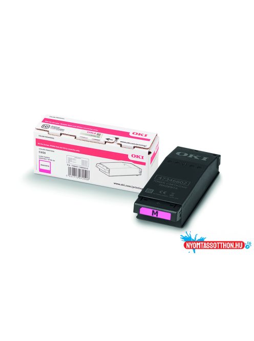 Oki C650 Toner Magenta 6000 oldalra