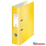 Leitz WOW karton 180° iratrendező, 80mm, sárga