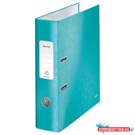 Leitz WOW karton 180° iratrendező, 80mm, jégkék