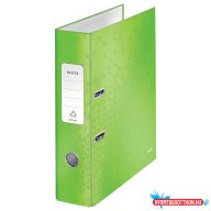 Leitz WOW karton 180° iratrendező, 80mm, zöld