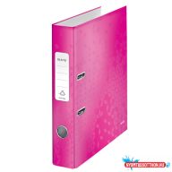 Leitz WOW karton 180° iratrendező, 52mm, rózsaszín