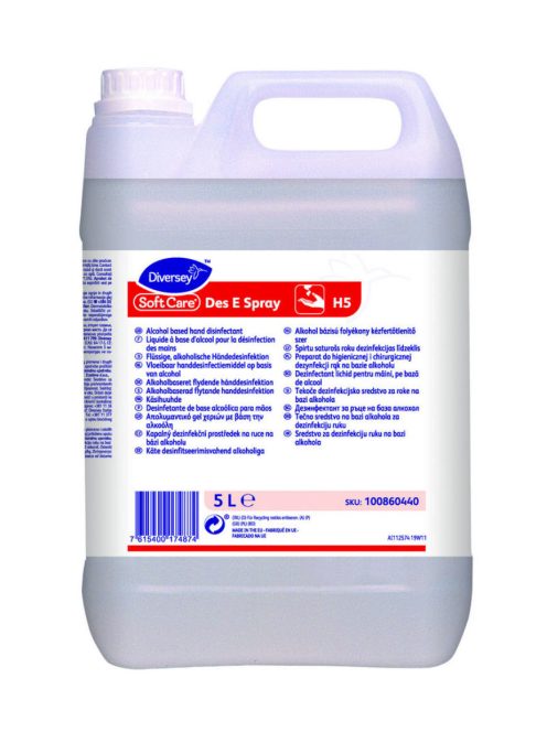 Soft Care DES E folyékony kézfertőtlenítő, alkoholos, 5L