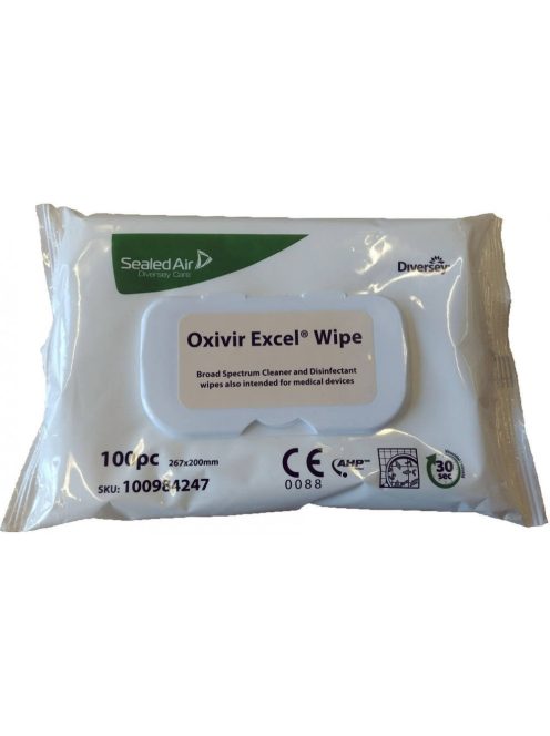 Oxivir Excel Wipe tisztító- és fertőtlenítő kendő 100 db/csomag