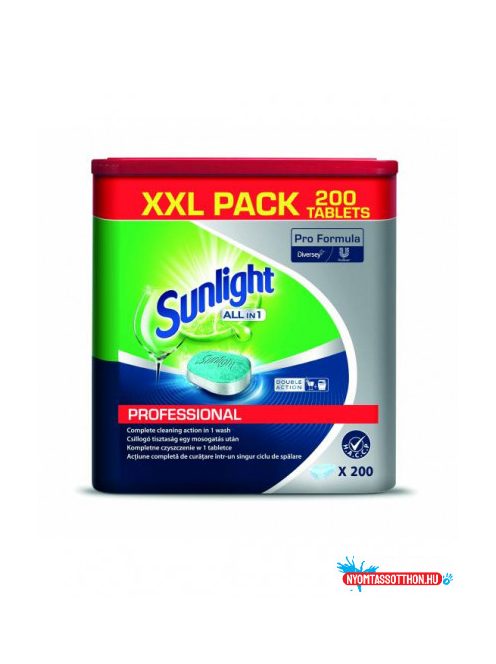 Sunlight All is 1 gépi mosogató tabletta 200db-os