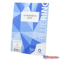 Gyûrûskönyv betét A5, 50lap Bluering(R) vonalas