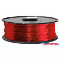   3D FILAMENT CM 1,75 mm TPU rubber gumi átlátszó piros 800g