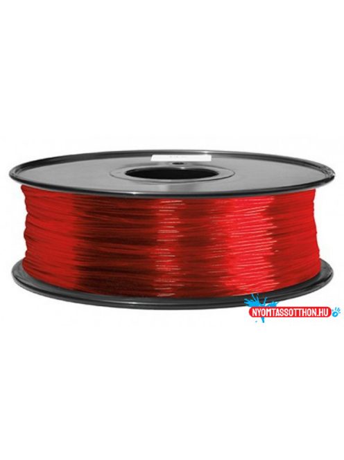 3D FILAMENT CM 1,75 mm TPU rubber gumi átlátszó piros 800g