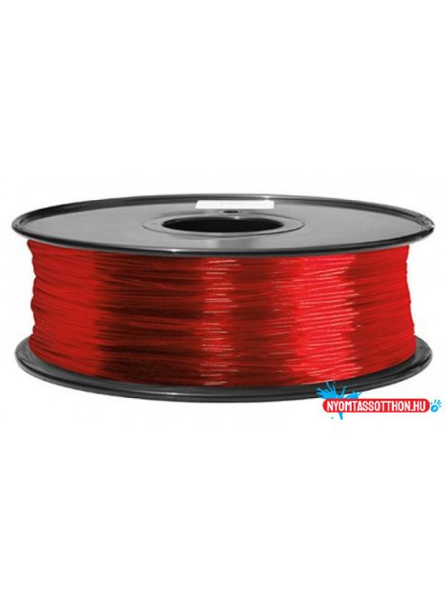 3D FILAMENT CM 1,75 mm TPU rubber gumi átlátszó piros 800g