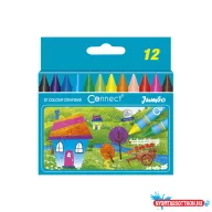   Zsírkréta készlet, Connect Jumbo, 11mm,-es átmérõ, 12klf. szín