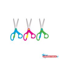   Olló 13cm, iskolai a fogón nyitás rásegítõvel, Connect,