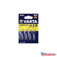 Elem AAA mikro LR03 Longlife 4 db/csomag, Varta
