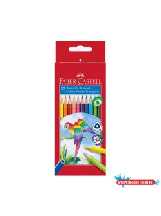   Színes ceruza FABER-CASTELL 1165 Papagáj háromszögletű 12 darabos