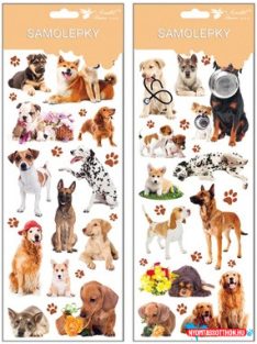 Nagy kutyás matrica, 30x12 cm (különböző)