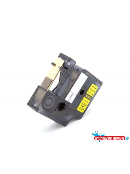 Utángyártott DYMO 18433 f.szalag 19mm x 5,5m sárga-fekete #S0718470