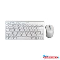   Rapoo Szett 8000M bluetooth vezeték nélküli billentyűzet + egér fehér