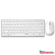   Rapoo Szett 9000M bluetooth (3.0+4.0) + 2,4Ghz vezeték nélküli billentyűzet + egér fehér