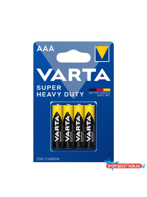 VARTA Superlife Féltartós Mikró Elem AAA B4 (4db/csomag)*