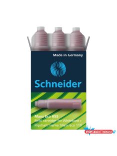   Utántöltõ patron tábla- és flipchart markerhez 3 db/csom Schneider Maxx Eco 110 piros