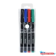   Rostirón, tűfilc alkoholos készlet, 1mm OHP Bluering® M, 4 klf. szín