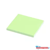   Jegyzettömb, ragasztó nélkül tapadó, 75x75mm, 100lap, Static, neon zöld