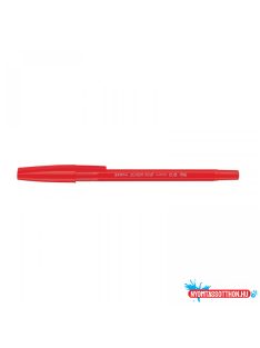 Golyóstoll 0,5mm, kupakos, H-8000 Zebra, írásszín piros