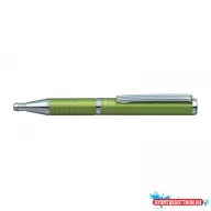   Golyóstoll metál teazöld test, Zebra SLF1, írásszín kék
