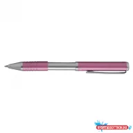 Golyóstoll metál rózsa test, Zebra SLF1, írásszín kék