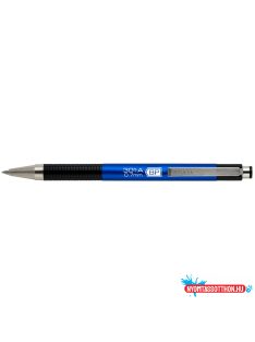   Golyóstoll 0,7mm, metál kék test, Zebra F301A, írásszín kék