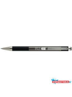   Golyóstoll 0,7mm, metál antracit test, Zebra F301A, írásszín kék