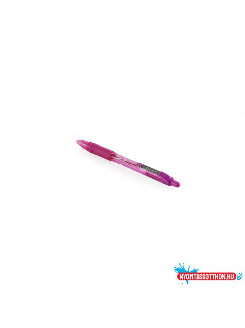 Golyóstoll 1mm, rózsa test, Zebra Z-grip Smooth, írásszín rózsa