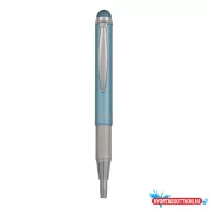   Golyóstoll metál világoskék test, Zebra Stylus Telescopic, írásszín kék