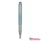 Golyóstoll metál világoskék test, Zebra Stylus Telescopic, írásszín kék