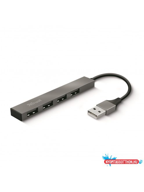 Trust Halyx Aluminium 4Port Mini USB Hub    Silver