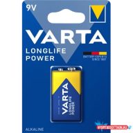 Elem 9V 6LR61 Longlife Power 1 db/csomag, Varta