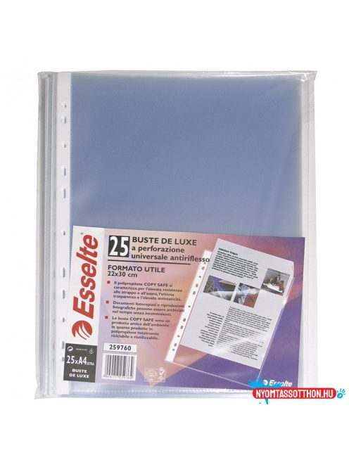 Genotherm lefűzhető, A4, Maxi 100 micron narancsos Esselte 259760 25 db/csomag,