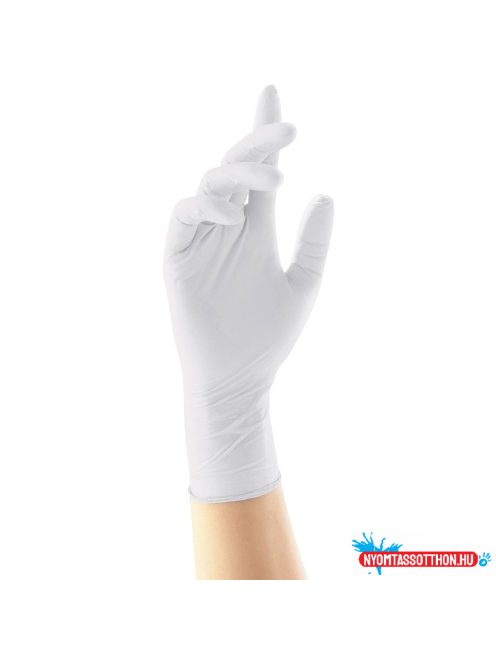 Gumikesztyû latex púdermentes M 100 db/doboz, GMT Super Gloves fehér