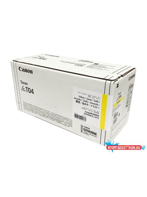 Canon T04 Toner Yellow 27.500 oldal kapacitás