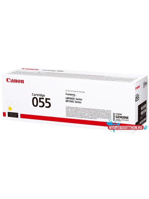 Canon CRG055 Toner Yellow 2.100 oldal kapacitás (eredeti)