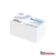 Kockatömb 6,5x9,5x5cm, ragasztás nélküli Fornax fehér
