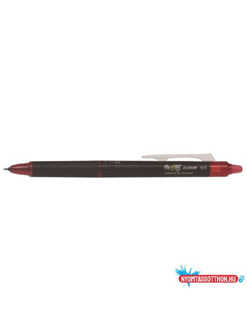 Rollertoll, (0.5) 0,25 mm, tűhegyű, nyomógombos, törölhető, PILOT "Frixion Point Clicker ", piros