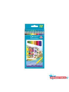   Színes ceruza készlet, háromszögletû Connect 12 klf. szín