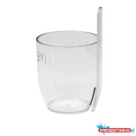 Írószertartó pohár műanyag, kerek Pilot átlátszó