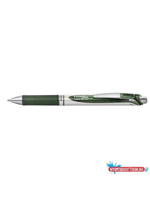 Rollertoll zselés 0.7mm, Pentel EnerGel BL77-D3X, írásszín sötétzöld