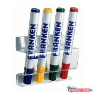   Táblamarker tartó mágneses 4 db marker tárolására alkalmas Franken átlátszó