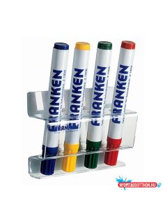   Táblamarker tartó mágneses 4 db marker tárolására alkalmas Franken átlátszó