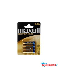   Elem AAA mikro LR3 1,5V Super tartós alkaline 4 db/csomag, Maxell