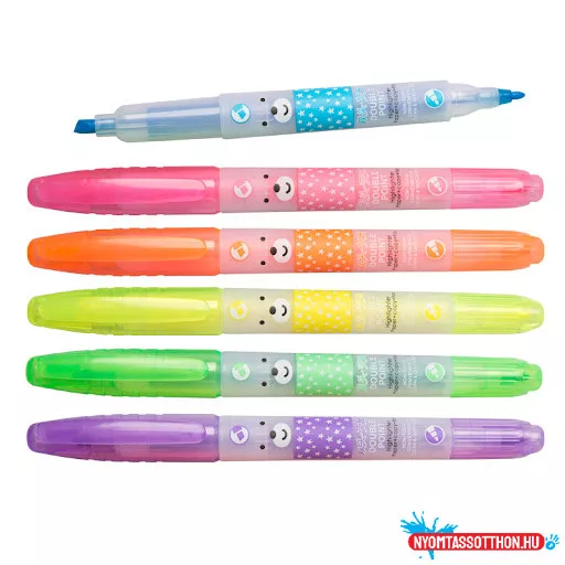 Mosolygó macis szövegkiemelő (6 darabos)